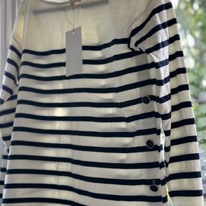 NWT Sezane striped top size S
